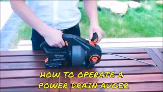 how to operate a power drain auger [upl. by Tisbee]