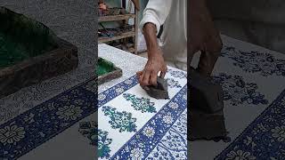 Block Printing on fabric  Easy DIY Block Printing Wooden Blocks [upl. by Karlotta]