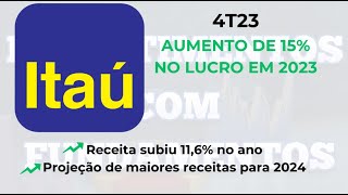 Análise 4T23  ITUB4  ITAÚ [upl. by Noynek]