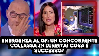 Emergenza al GF un concorrente collassa in diretta Cosa è successo [upl. by Ardnak]