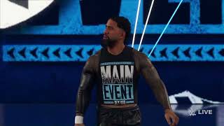 WWE 2K24 Dom vs Jey Main Event with Rhea Referee [upl. by Adrianna]