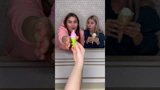 Choose blue ice cream challenge 😂 Why didnt she get gummy dessert 🙄 shorts Best video by Hmelkofm [upl. by Gwendolyn]