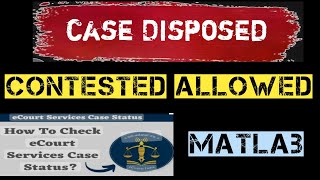 case disposed contested allowed meaning case disposed contested dismissed meaning case dispose [upl. by Timothee]