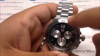 How to Use the TAG Heuer Formula One F1 Mens Quartz Chronograph Date Watch by AuthenticWatchescom [upl. by Bear]