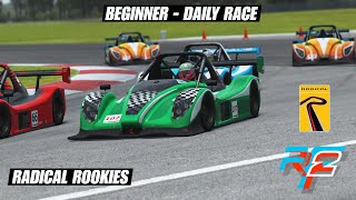 rFactor 2  Radical SR3RSX  NOLA Motorsport Park Layout B Beginner  Radical Rookies 2211 [upl. by Narak429]