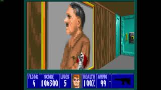 PC  Wolfenstein 3D Episode 4 Dark Secret Floor 4  Can I Play Daddy [upl. by Quarta358]