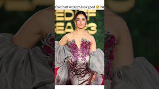 Alia bhatt western look good ☺but saree wow🤩✨shortsviral bollywood lovesong shortsfeed love [upl. by Iniretake730]