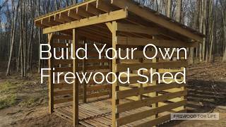 How To Build A Firewood Shed [upl. by Ahsahs]