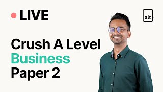 Last Minute Exam Tips CAIE A Level Business Paper 2 LIVE [upl. by Zetes]