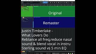 Justin Timberlake What Lovers Do Original vs Remaster [upl. by Otcefrep]