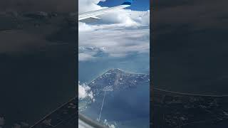 Flying over Cape Canaveral airlineshort flight earthfromabove [upl. by Trebleht]