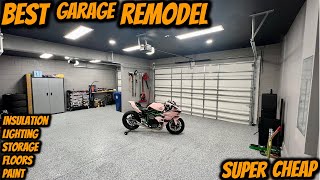 Best Complete Garage Remodel  Super Cheap [upl. by Almeta496]