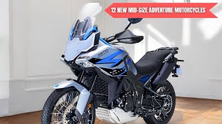 12 NEW MIDSIZE ADVENTURE MOTORCYCLES OF 2024 [upl. by Costanzia]