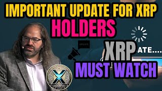 IF YOU HOLD XRP YOU NEED TO SEE THIS XRP BIGGEST NEWS TODAYS xrp crypto news [upl. by Loss]