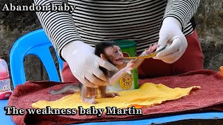 Rescue and feed milk to abandon baby Martin that mom Malina left him [upl. by Yendis348]