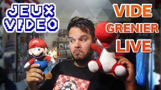 AMG 55 VIDE GRENIER LIVE JEUX VIDÉO  Achetons peu achetons bien [upl. by Iveel827]