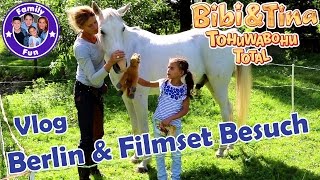 BIBI amp TINA FILMSET VLOG Miley und Mama alleine in Berlin  Our life FAMILY FUN [upl. by Grochow]