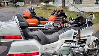 GOLDWING GL1800 RIDES IN 39 DEGREES 1800 GOLDWING COMPARED TO A 1500 GOLDWING [upl. by Trefler]