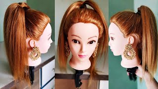 Hightail Pony Hairstyle  Easy amp Chic Hair Tutorial [upl. by Mcgaw797]