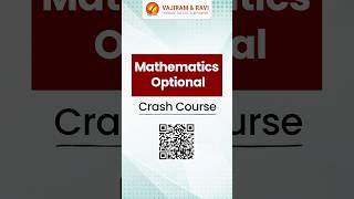 Mathematics Optional Crash Course at Vajiram and Ravi [upl. by Aljan202]