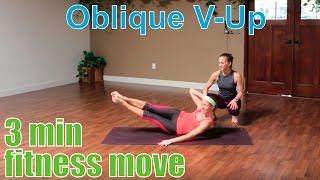 3 Minute Fitness Move  Oblique VUp [upl. by Ignatzia]