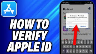 How To Verify Apple id In App Store 2024  Easy Fix [upl. by Trellas547]