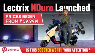 Lectrix Nduro Electric Scooter Launched Prices Begin From Rs 59999 Includes BAAS scheme [upl. by Karyn]