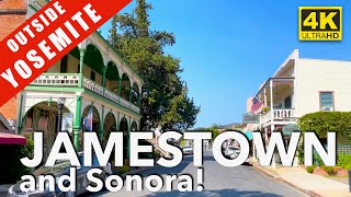 Outside Yosemite Jamestown and Sonora California Full Drive Through in 4K HDR Wideangle [upl. by Rochus]