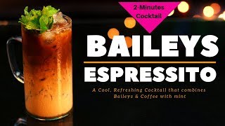 Baileys Espressito Cocktail  Two Minutes Cocktail  Cocktail With Baileys  Dada Bartender [upl. by Dang]