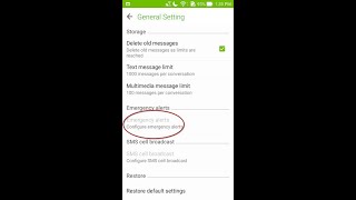 How to disable Emergency Alert [upl. by Florella737]