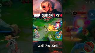 KOF GUSION 1V4🔥  WAIT FOR END  MOBILE LEGENDS BANG BANG  mlbb gusion 1v4 fasthandgusion [upl. by Ahter]