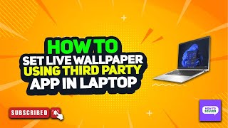 How to set live wallpaper using third party app in laptop 2024 [upl. by Aaronson]