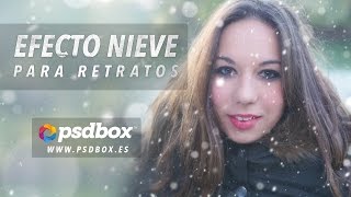 Efecto nieve para retratos [upl. by Gibert]