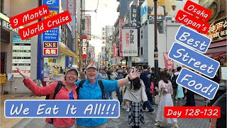 Osaka japan food tour  We Eat It All [upl. by Euseibbob]