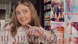 OFF CAMPUS READING VLOG  is elle kennedy problematic are these books even good [upl. by Vyner]