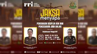 Jaksa Menyapa quot Penegakan Disiplin ASN dan Pencegahan Judi Online quot [upl. by Adlare501]