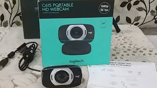 Logitech C615 Portable HD Webcam  Feature and Quick Unboxing [upl. by Alejoa]