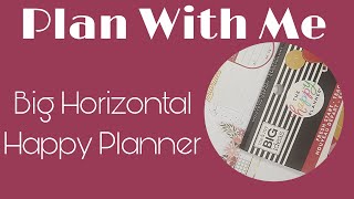 Plan With Me  Big Dashboard Happy Planner [upl. by Einnep766]