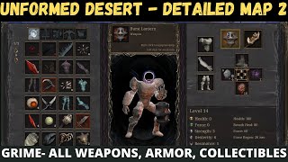 Unformed desert Detailed Map gameplay  2 Grime All collectibles weapons armor set Dsrt watchr [upl. by Chery]