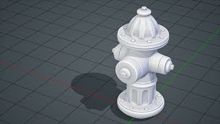 CGC Classic Game Ready Fire Hydrant Pt 1  High Poly Modeling Blender 26 [upl. by Daht]