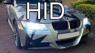 BMW E90 H7 HID kit installation No Errors  Preshaan Briglall [upl. by Claudian]