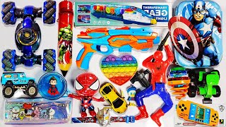 Latest Toys Collection🤑SpiderMan Rc Thar Rc Stunt Car Rc Train Rc Tractor Lattu Big Gun Game [upl. by Dinesh]