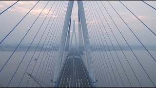 Widest Bridge over Yangtze River Opens in Wuhan [upl. by Ycniuq107]