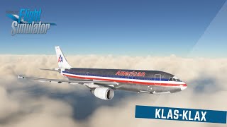 Microsoft Flight Simulator 2020  Las Vegas KLAS  KLAX Los Angeles  iniBuilds A300 [upl. by Burrus]