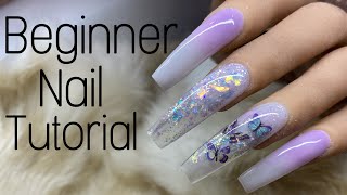 Beginner Nail Tech  How To Encapsulate Loose Gliiter  Nail Tutorial  Not Polish [upl. by Bluefarb292]