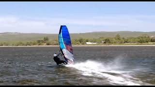 Windsurfing gybing and speed session at Albany [upl. by Hsetih]