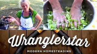 How To Make Sauerkraut  Mrs Wranglerstar [upl. by Niwled]