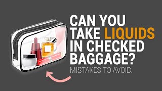 Can You Take Liquids In checked baggage 2024 [upl. by Collayer]