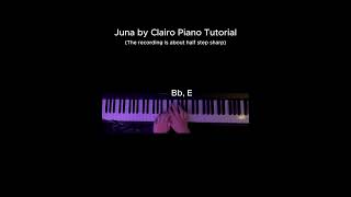 Juna by Clairo Piano Tutorial [upl. by Asillim]