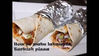 Lahmacun pizza wraps  Ramadan recipe [upl. by Reyna344]